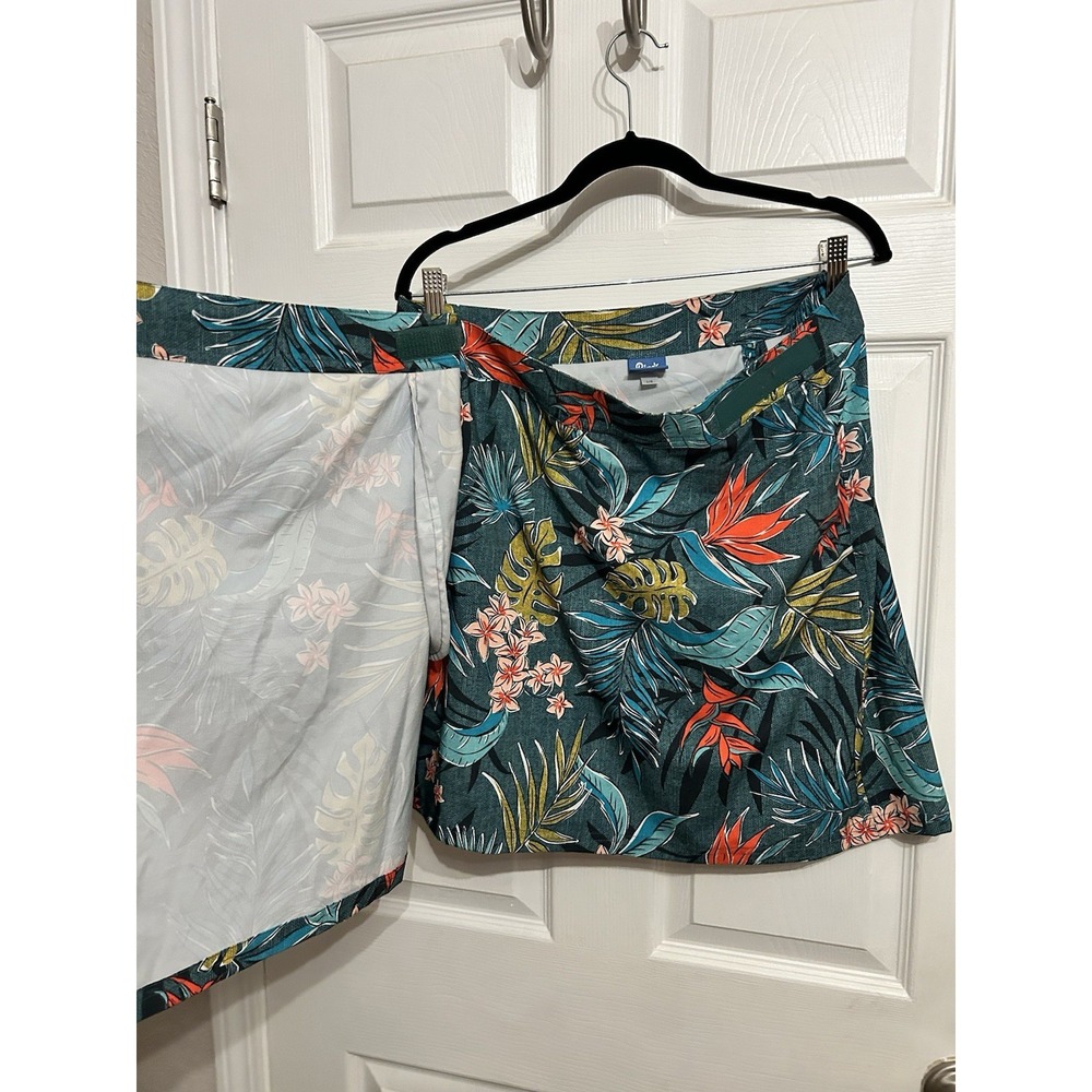 RipSkirt Women's L Wrap Skirt Hawaiian Floral Print Swimwear Vacation Tropical - Picture 7 of 9